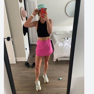 Lululemon Hotty Hot High Rise Sonic Pink Skirt Skort Size 6